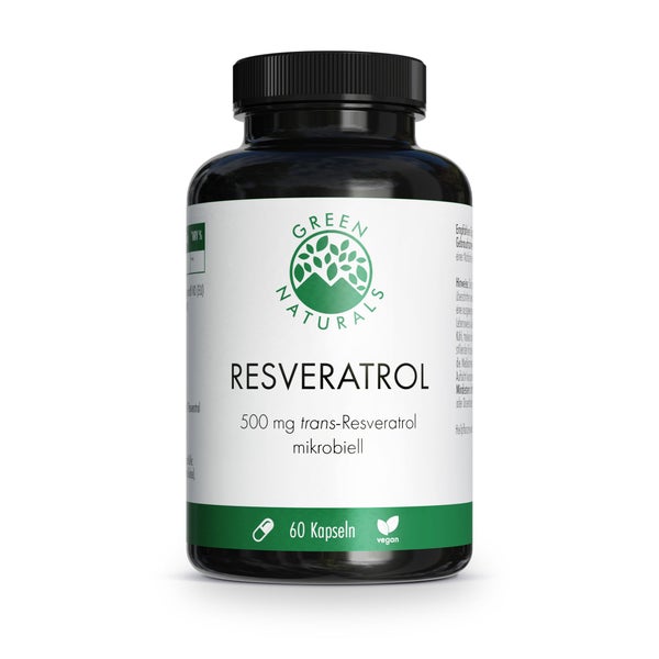 GREEN NATURALS Trans-Resveratrol 500 mg vegan 60 St