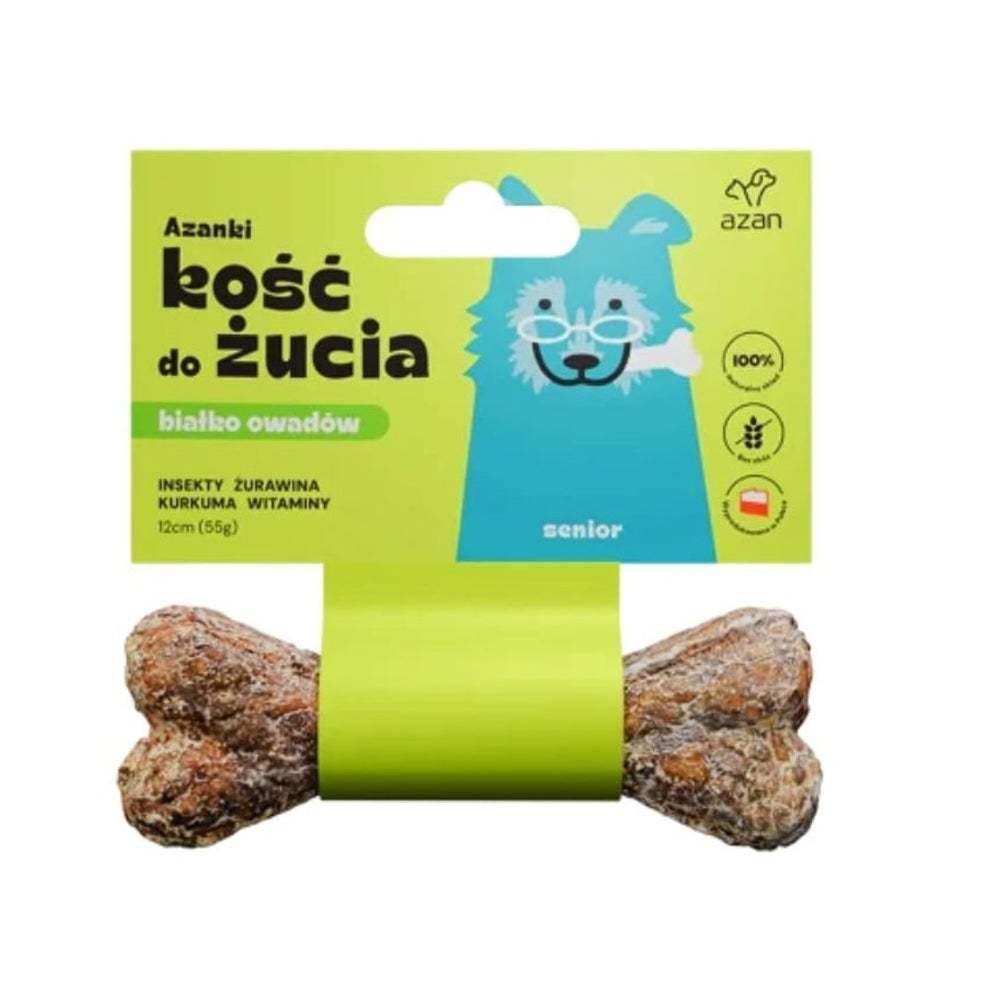 AZANKI Insektenknochen für ältere Hunde Senior 12cm 0,055 kg
