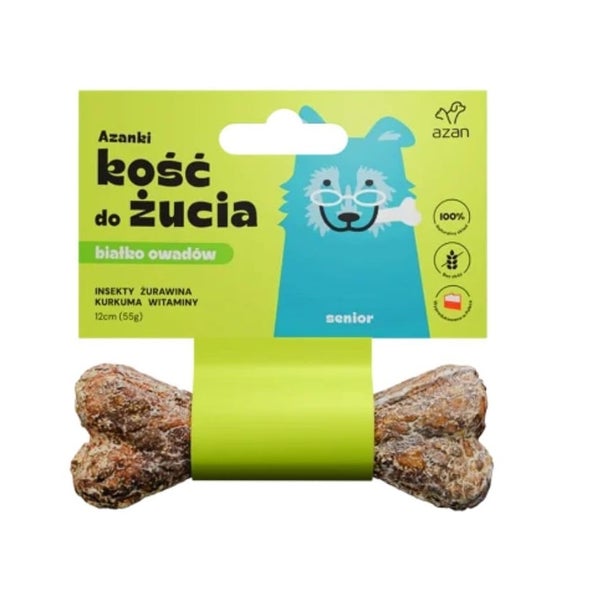 AZANKI Insektenknochen für ältere Hunde Senior 12cm 0,055 kg