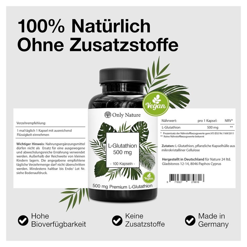 etheric glutathione Glutathione 500 mg Plus  21st Century Vitamins  21st Century Vitamins