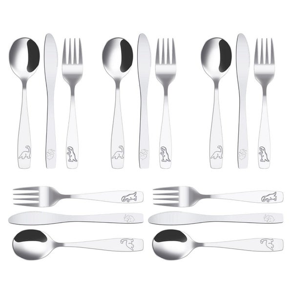 Set 5 Kinderbesteck aus Edelstahl mit Gravur 1 St