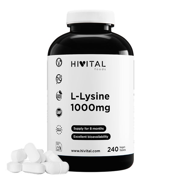 L-Lysin 1000 mg | 240 vegane Tabletten