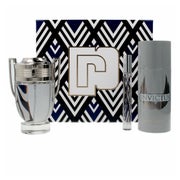Paco Rabanne Invictus Eau de Toilette Spray 100ml Set 3 Artikel 0,003 l
