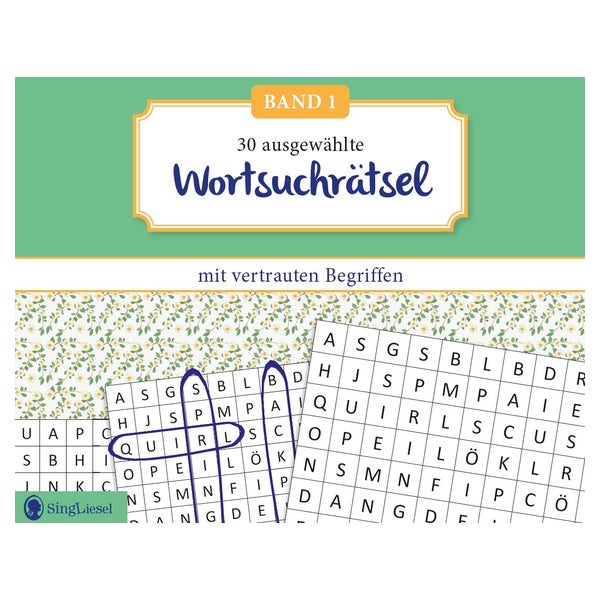 Wortsuchrätsel für Senioren mit vertrauten Begriffen.... 1 St