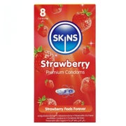 «Strawberry» Kondome mit Erdbeeraroma - ohne Latexgeruch (12 Kondome) 8 St