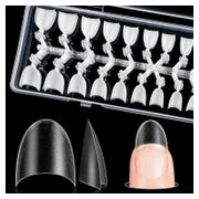 Nagelspitzen 300 Stück 12 Größen Kurz Oval Matt Acryl Halbmo 1 St