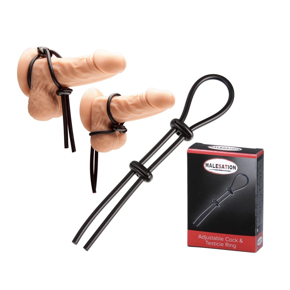 MALESATION - Adjustable Cock & Testicle Ring 1 St