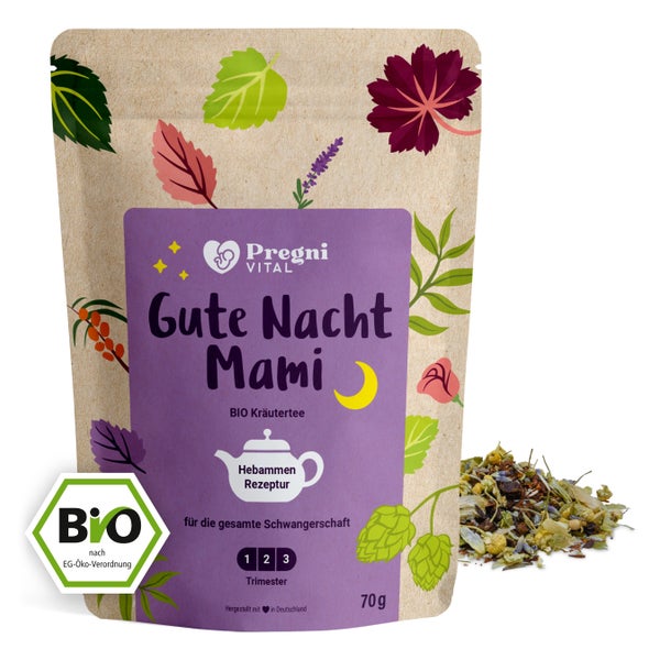Gute Nacht Mami BIO Schwangerschaftstee mit Hopfen und Lavendel 70 g