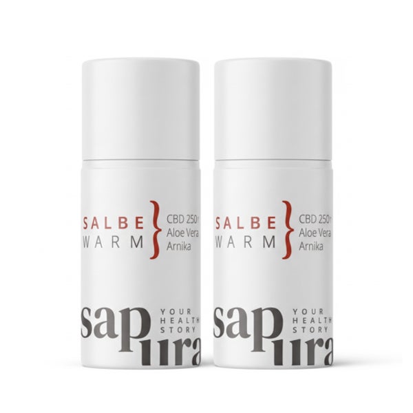 Cannabis CBD Gel 250mg | Wärme Salbe extra stark | 2er Set 100 ml