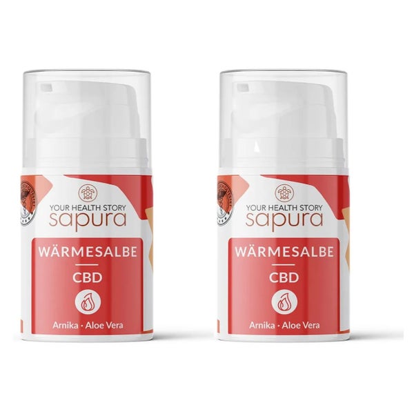 CBD Wärmesalbe mit Arnika Teufelskralle Aloe Vera  | Wärmecreme 2er Set