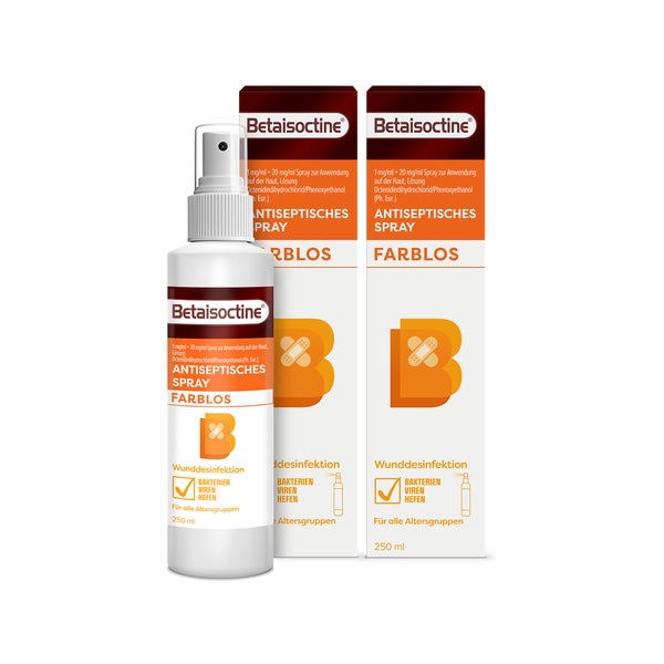 Betaisoctine Spray farblos Doppelpack 2X250 ml