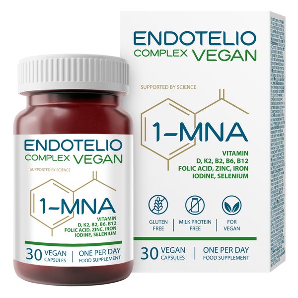 Endotelio 1-MNA COMPLEX VEGAN – NAD+ Optimierung 30 St