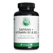 Green Naturals Safran 30 Mg+vitamin B1+b3 Veg.kps. 150 St