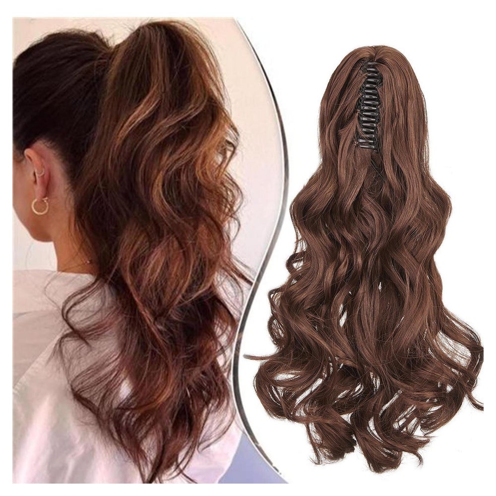 Pferdeschwanz Haarteil 45 cm 150g Dunkelbraun Dunkles Kastan 1 St