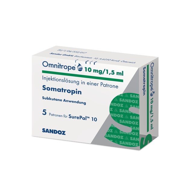 OMNITROPE 10 mg/1,5 ml Injektionslösung f.SurePal 5 St