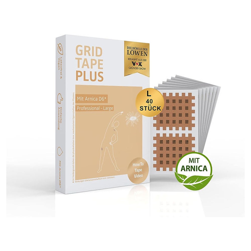 GRID TAPE PLUS Gitterpflaster mit Arnika Large 40 St