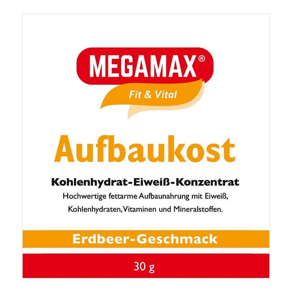 MEGAMAX® Aufbaukost Erdbeere 30 g