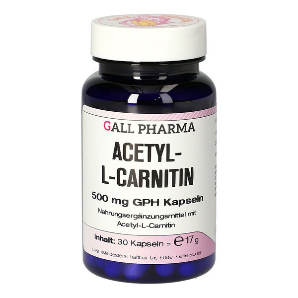 Acetyl-l-carnitin 500 mg Kapseln 30 St