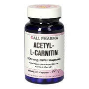 Produktabbildung: Acetyl-l-carnitin 500 mg Kapseln 30 St
