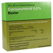Calciumchlorid Lösung 5,5% Ampullen 10X20 ml
