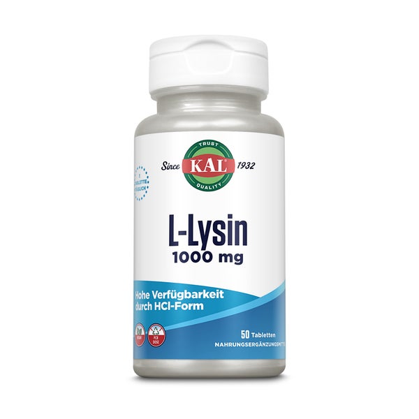 KAL L-Lysin 1000 mg 50 St