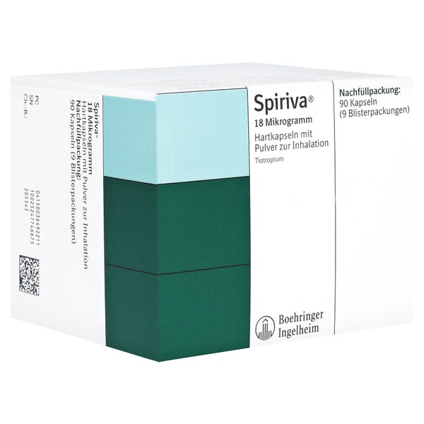 SPIRIVA 18 µg Hartkaps.m.Plv.f.HandiHaler Nachfüll 90 St