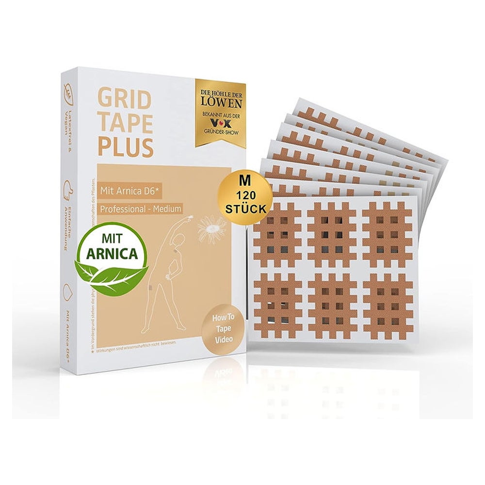 GRID TAPE PLUS Gitterpflaster mit Arnika Medium 120 St