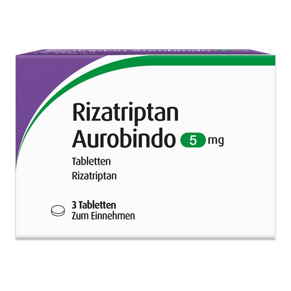 Rizatriptan Aurobindo 5 mg Tabletten 3 St