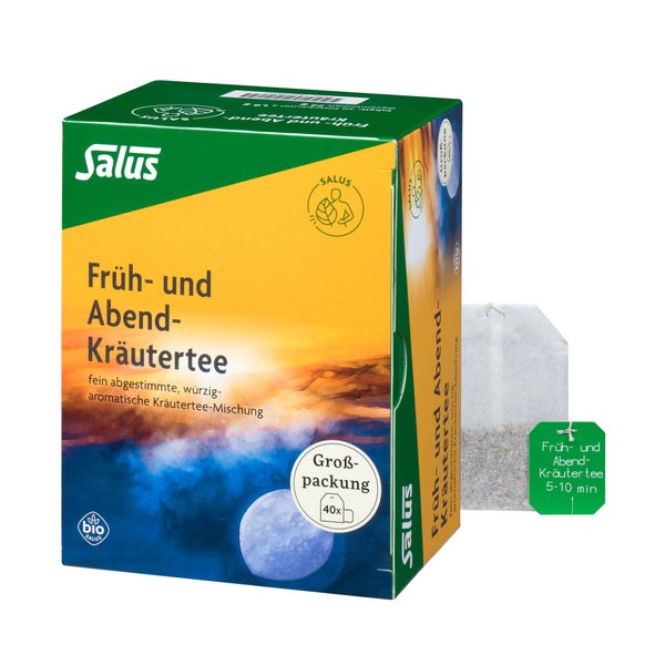 Früh- UND Abend-kräutertee Bio Salus Fil 40 St