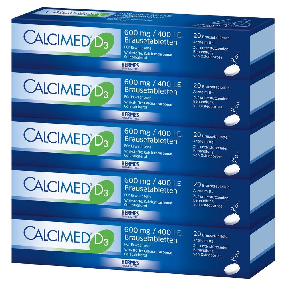 Calcimed D3 600 mg/400 I.E. Brausetablet 100 St