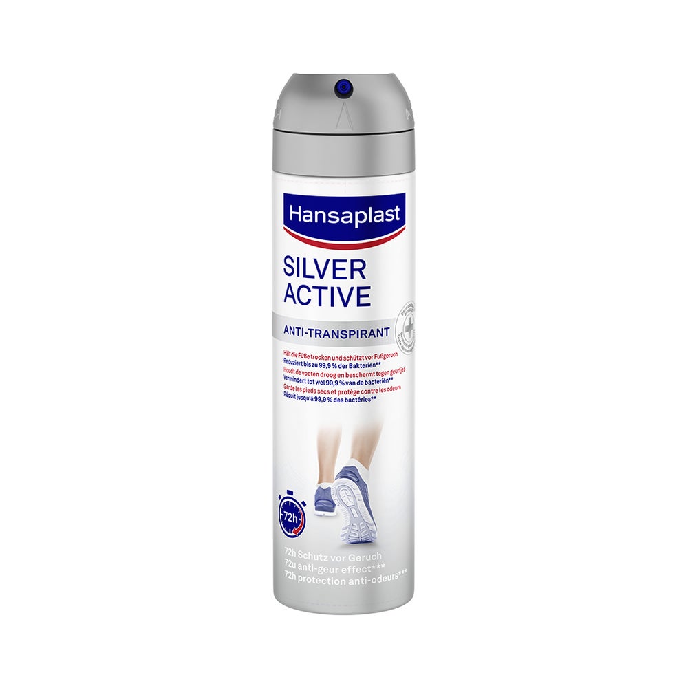 Hansaplast Silver Active Fußdeo 150 ml