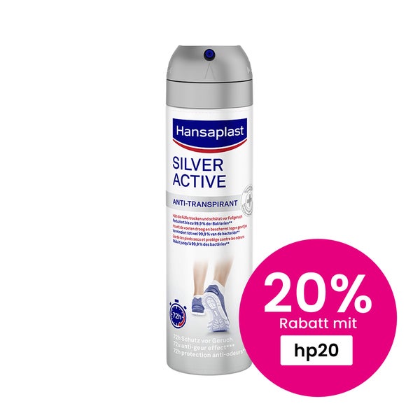 Hansaplast Silver Active Fußdeo 150 ml