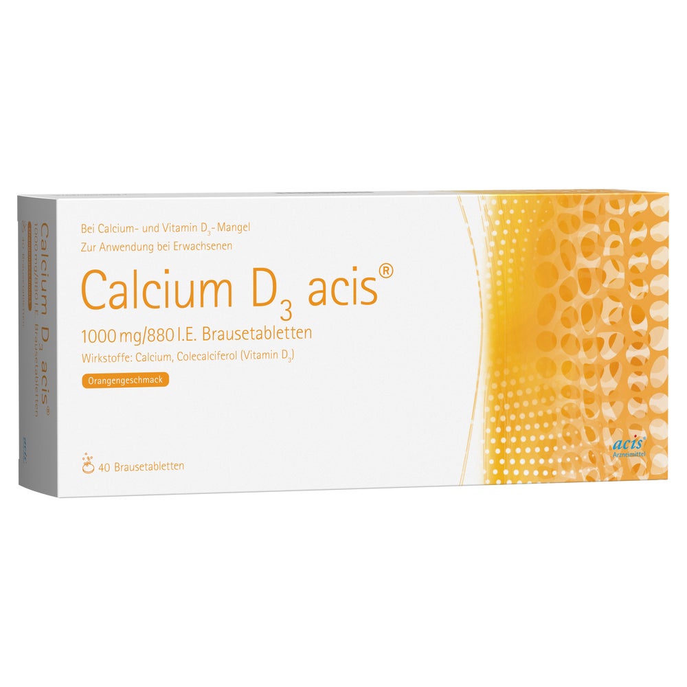 CALCIUM D3 acis 1000 mg/880 I.E. 40 St