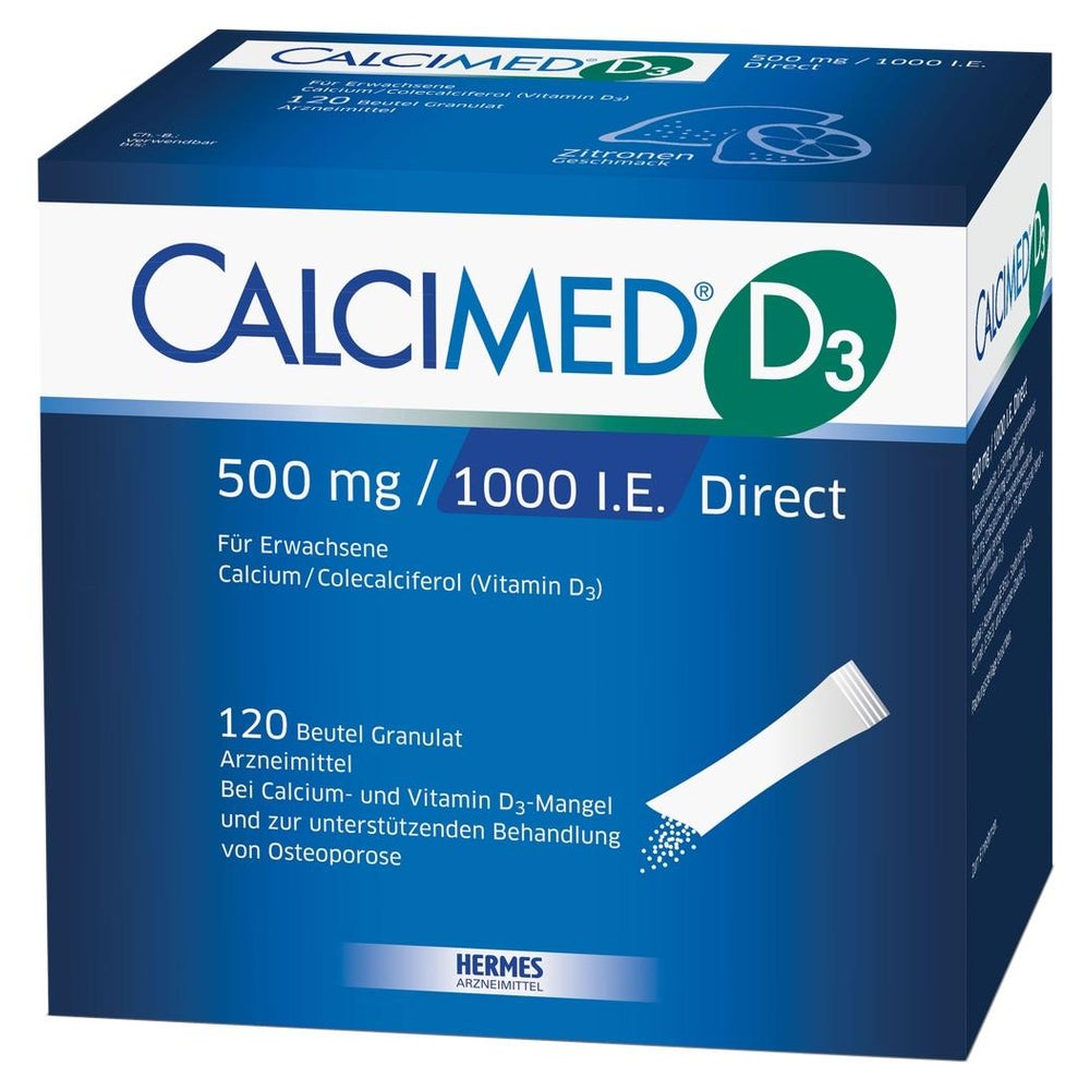Calcimed D3 500 mg/1000 I.E. Direct Gran 120 St