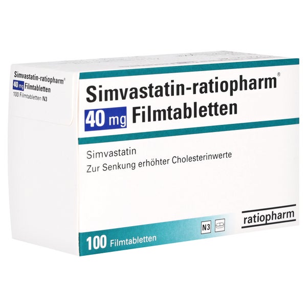 SIMVASTATIN-ratiopharm 40 mg Filmtabletten 100 St