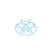 MESORAM® Verteilerplatte 7-fach Circular 50 St