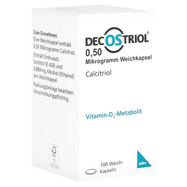 Decostriol 0,50 µg Weichkapseln 100 St, 100 St online kaufen 
