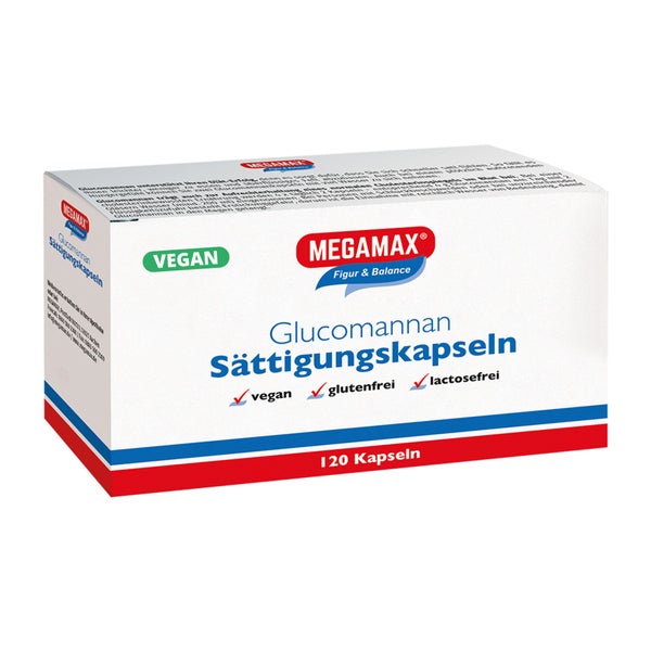 MEGAMAX® Glucomannan Sättigungskapseln 120 St