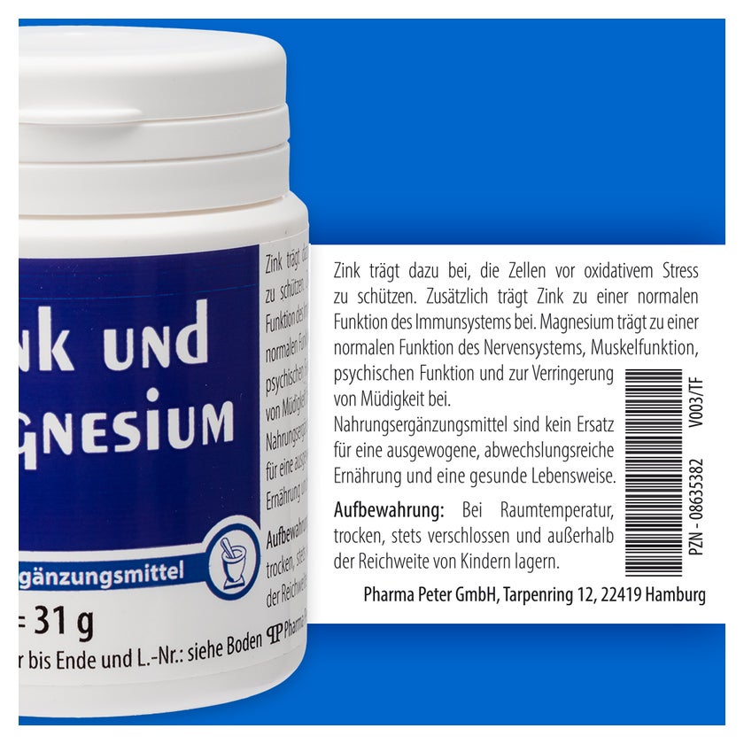 Zink und Magnesium Kapseln 60 St