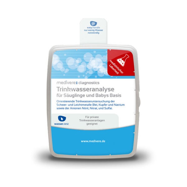 medivere diagnostics Trinkwasseranalyse für Säuglinge und Babys Basis 1 St
