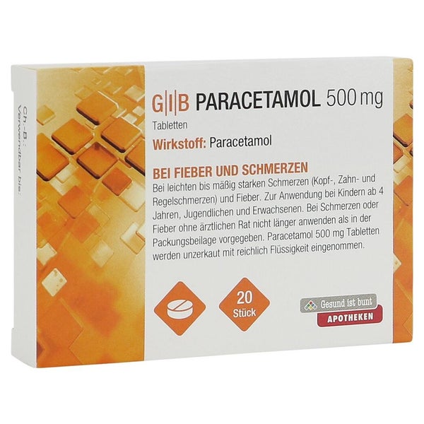 GIB Paracetamol 500 mg Tabletten 20 St