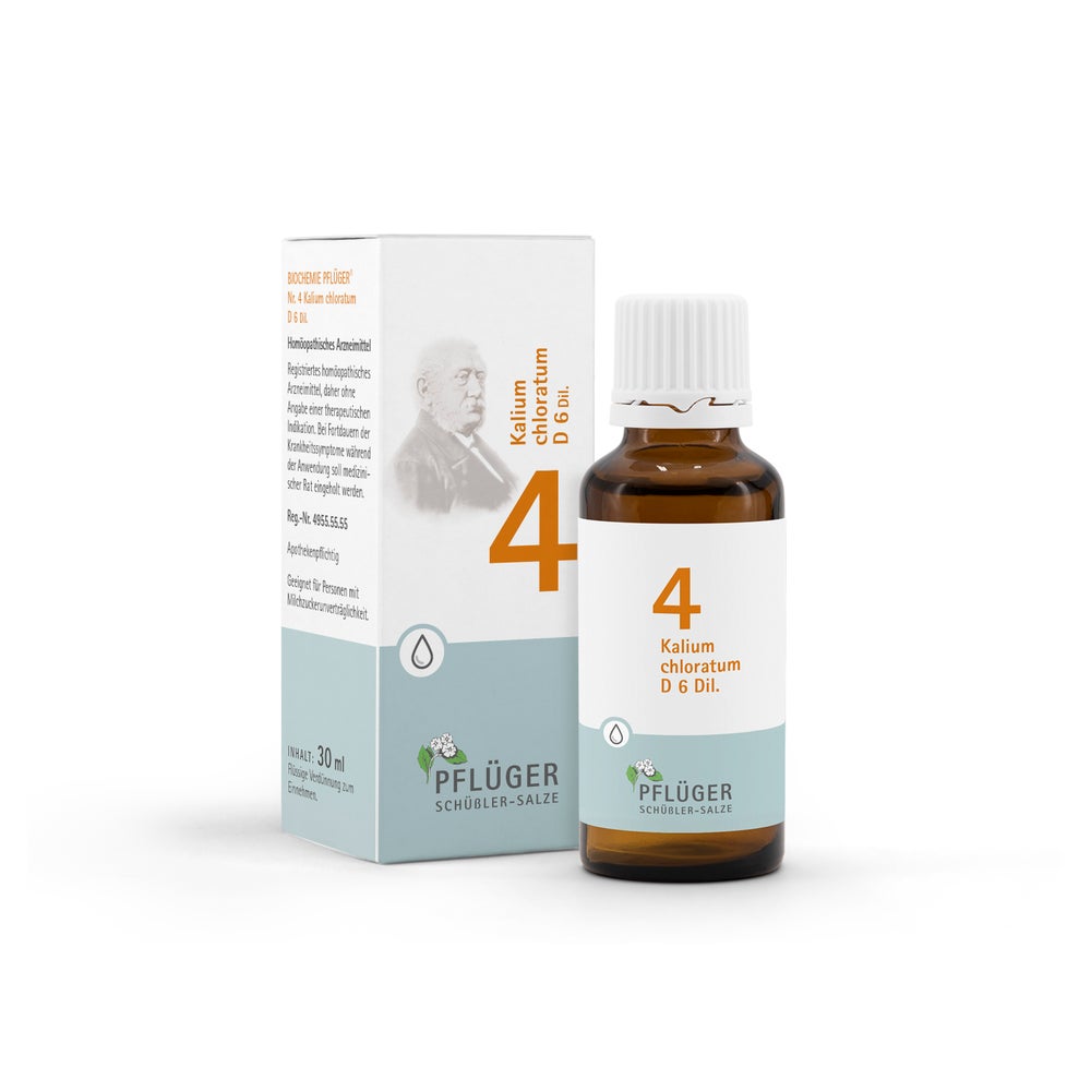Biochemie Pflüger Schüßler-Salz Nr. 4 Kalium chloratum D6 30 ml