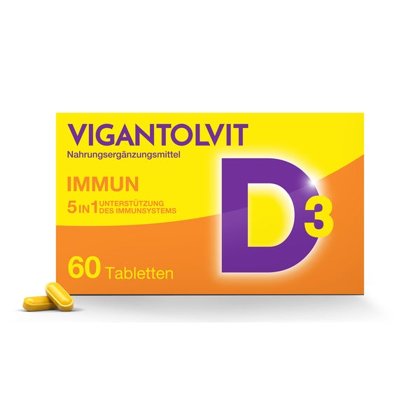 VIGANTOLVIT Immun mit Vitamin D3 ,C, Zink, Selen, Kupfer 60 St