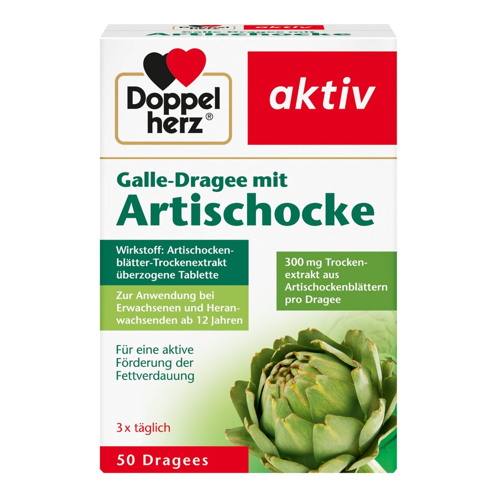 Doppelherz aktiv Galle-Dragee mit Artischocke 50 St