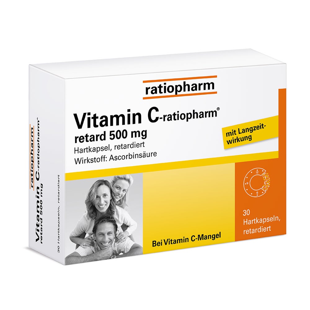Vitamin C-ratiopharm® retard 500 mg 30 St