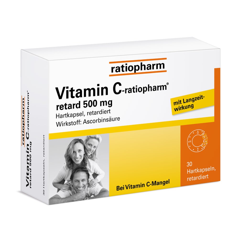 Vitamin C-ratiopharm® retard 500 mg 30 St