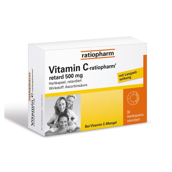 Vitamin C ratiopharm retard 500 mg 30 St