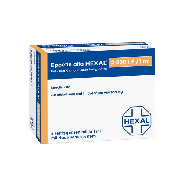 EPOETIN alfa HEXAL 2.000 I.E./1 ml Fertigspritzen 6X1 ml