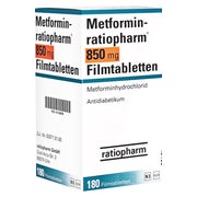METFORMIN-ratiopharm 850 mg Filmtabletten 180 St