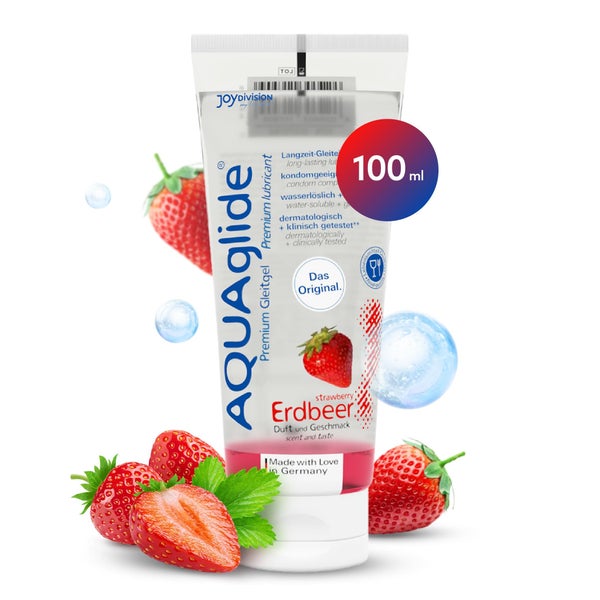 Erdbeere Gleitgel, wasserbasiert, fettfrei, pH-neutral 100ml (0.1 l) 100 ml